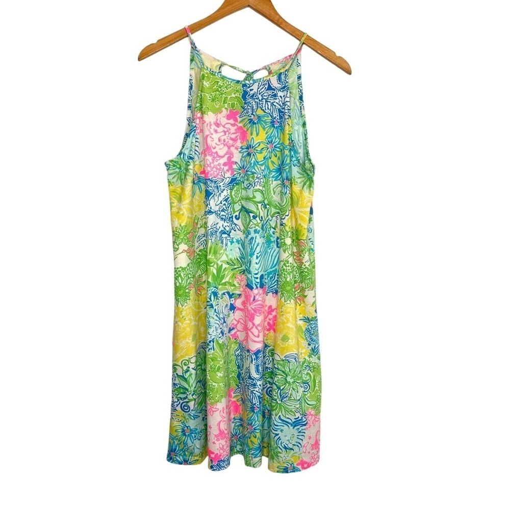Lilly Pulitzer Women Margot Swing Dress Sz Small Multi Cheek To Cheek Sleeveless